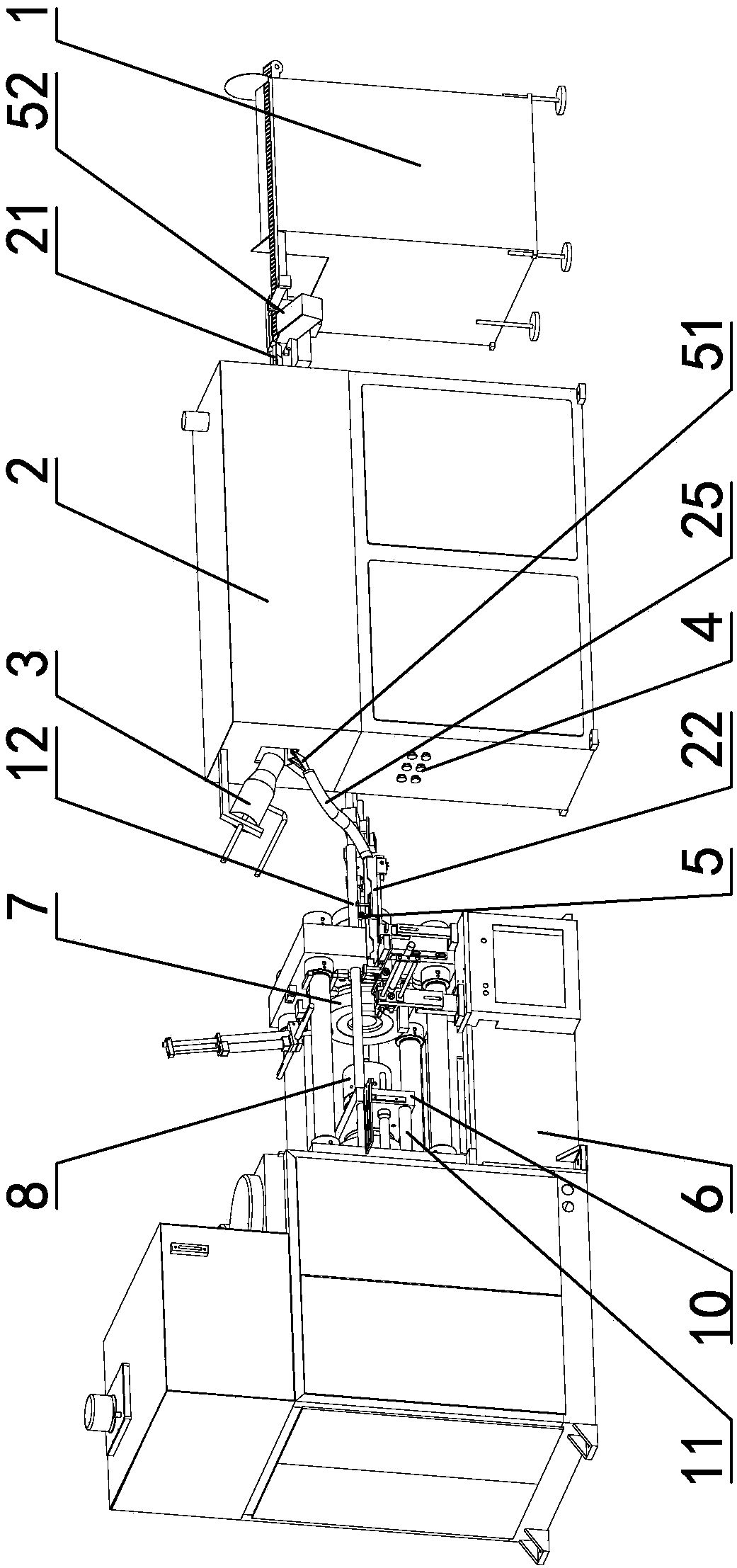 Horizontal-type workpiece hot press