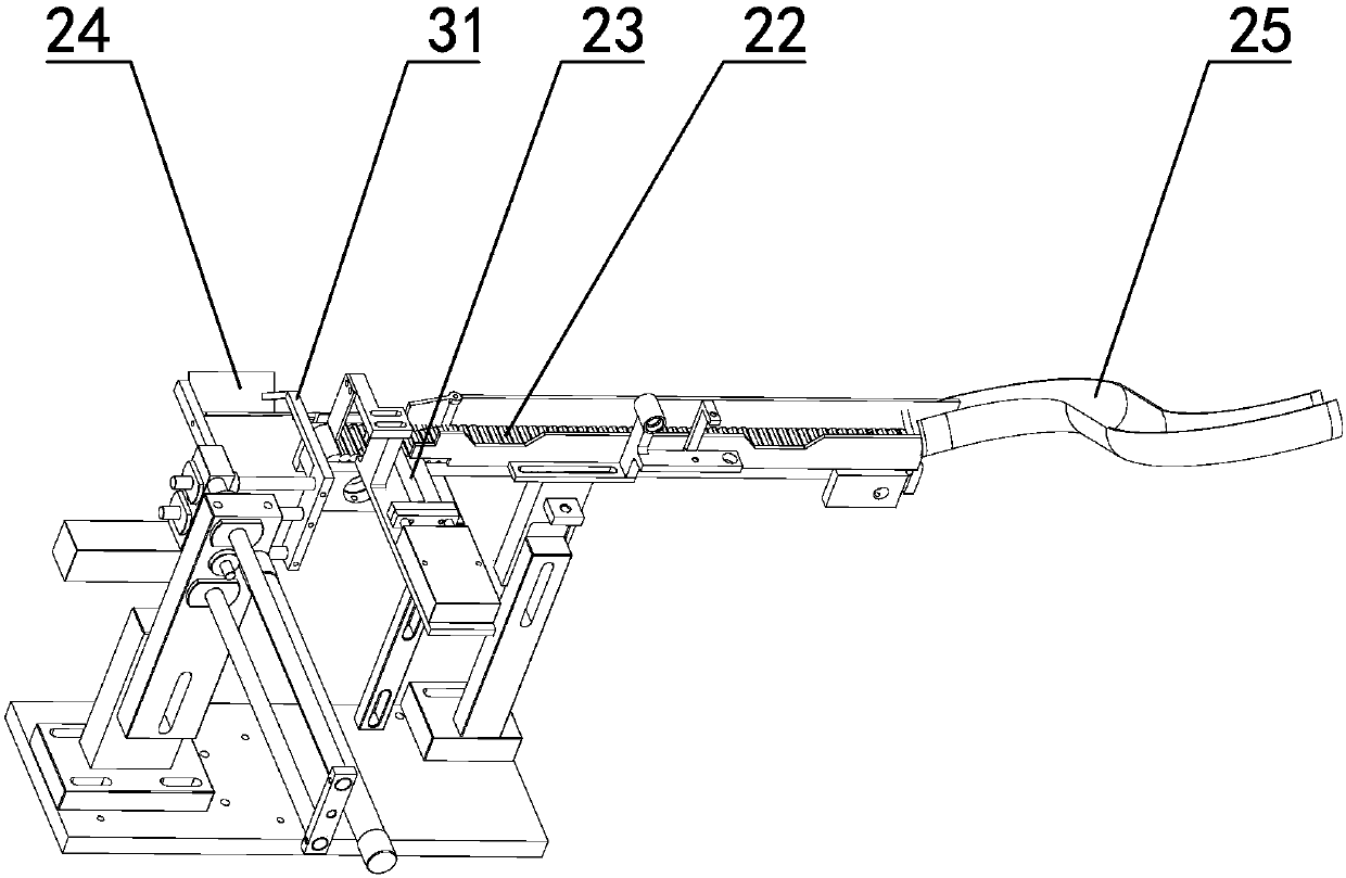 Horizontal-type workpiece hot press