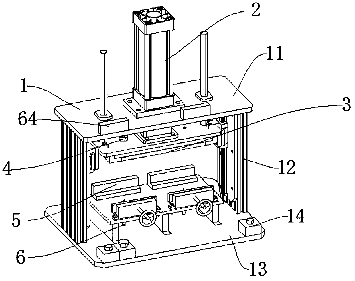 Building material compression resistance comparison detection device