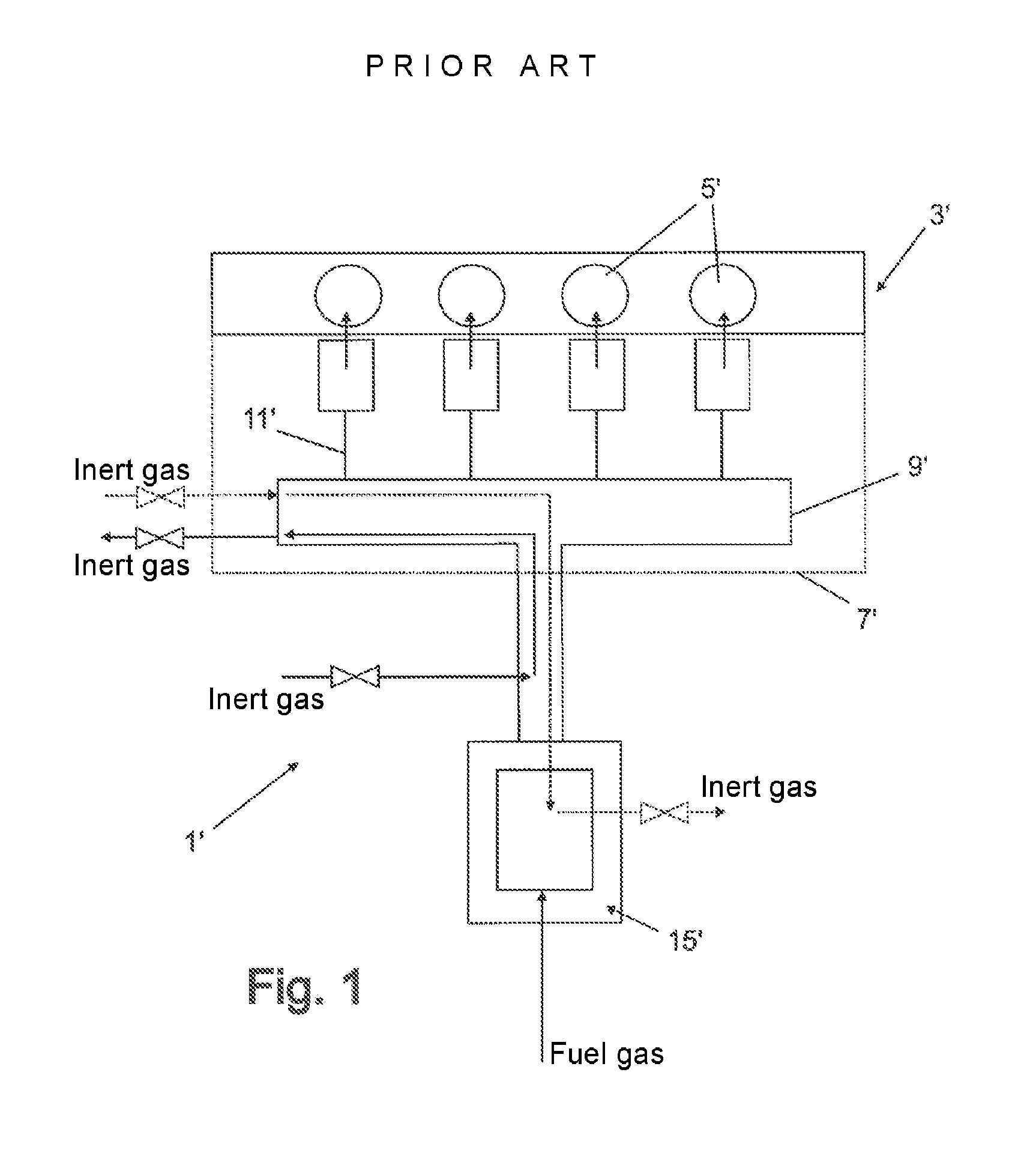 Gas engine assembly