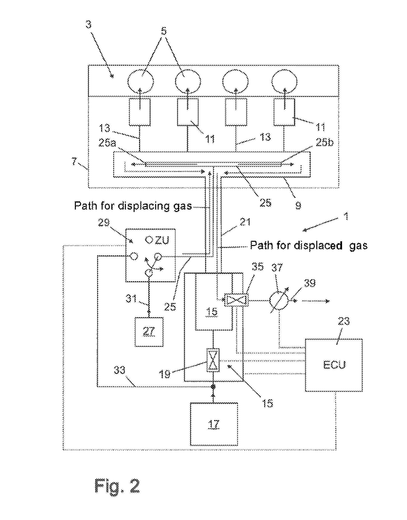 Gas engine assembly