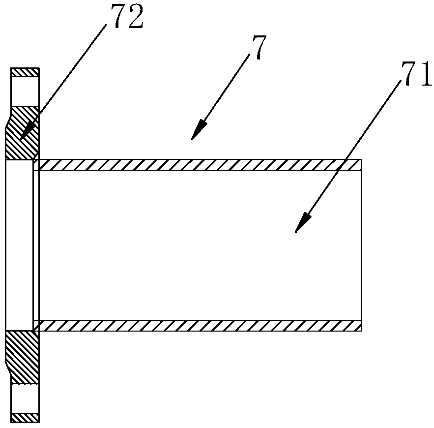 Outboard pipe pressure testing sealing tool and outboard pipe device