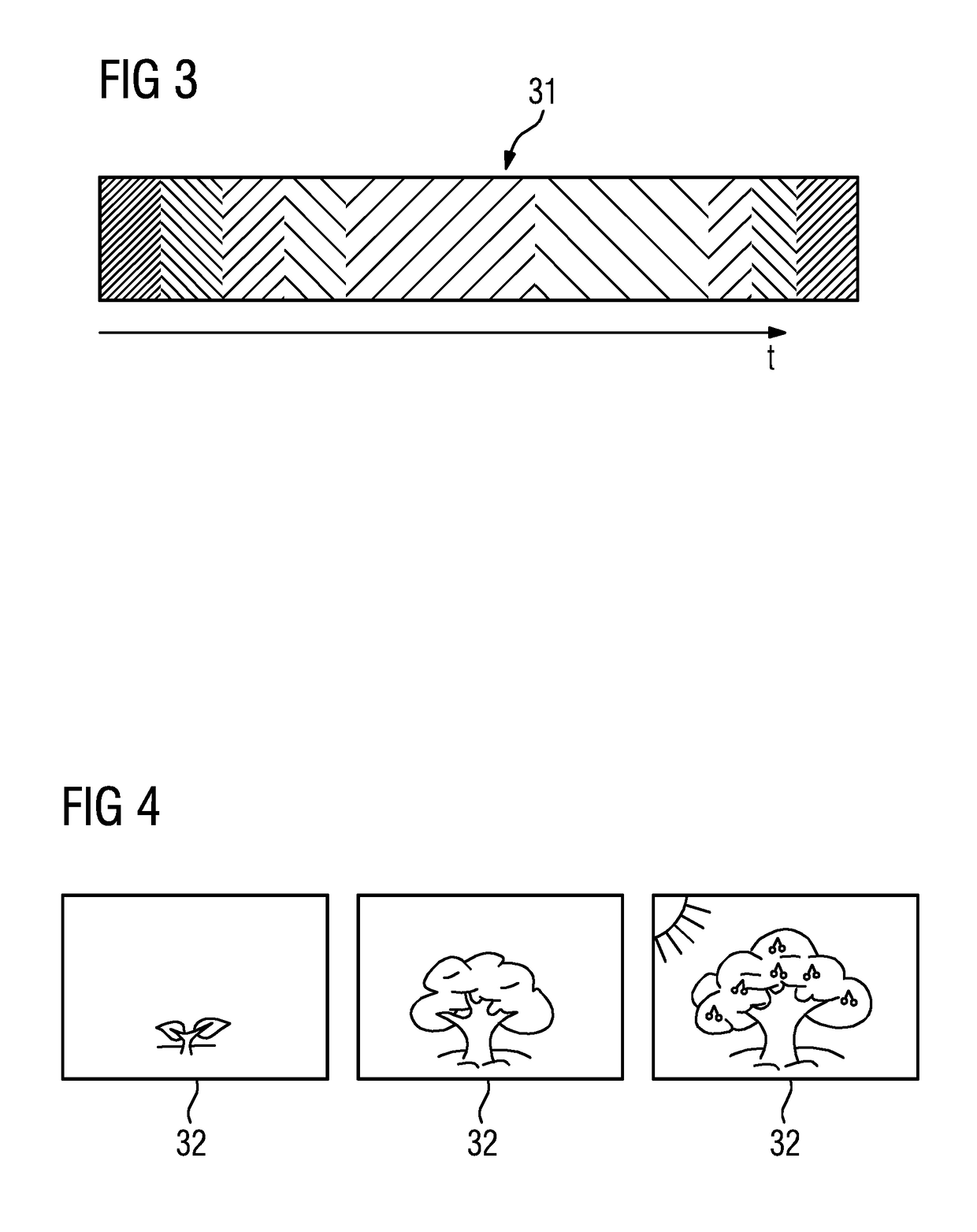 Method and apparatus for providing information to a patient during a medical imaging examination that indicates the residual examination time for the examination