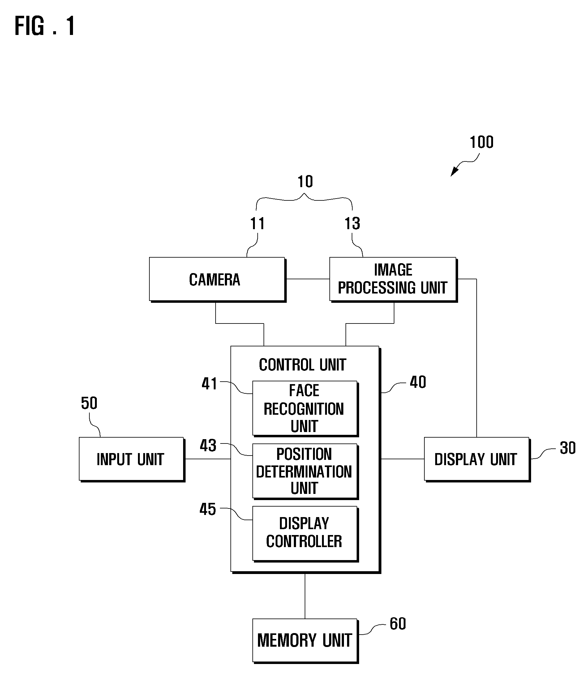 Mobile device capable of suitably displaying information through recognition of user's face and related method