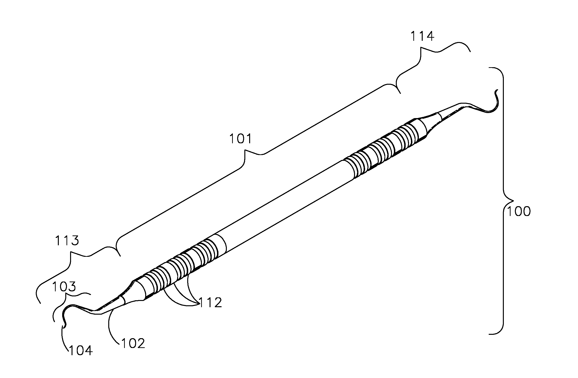 Area-specific dental instrument