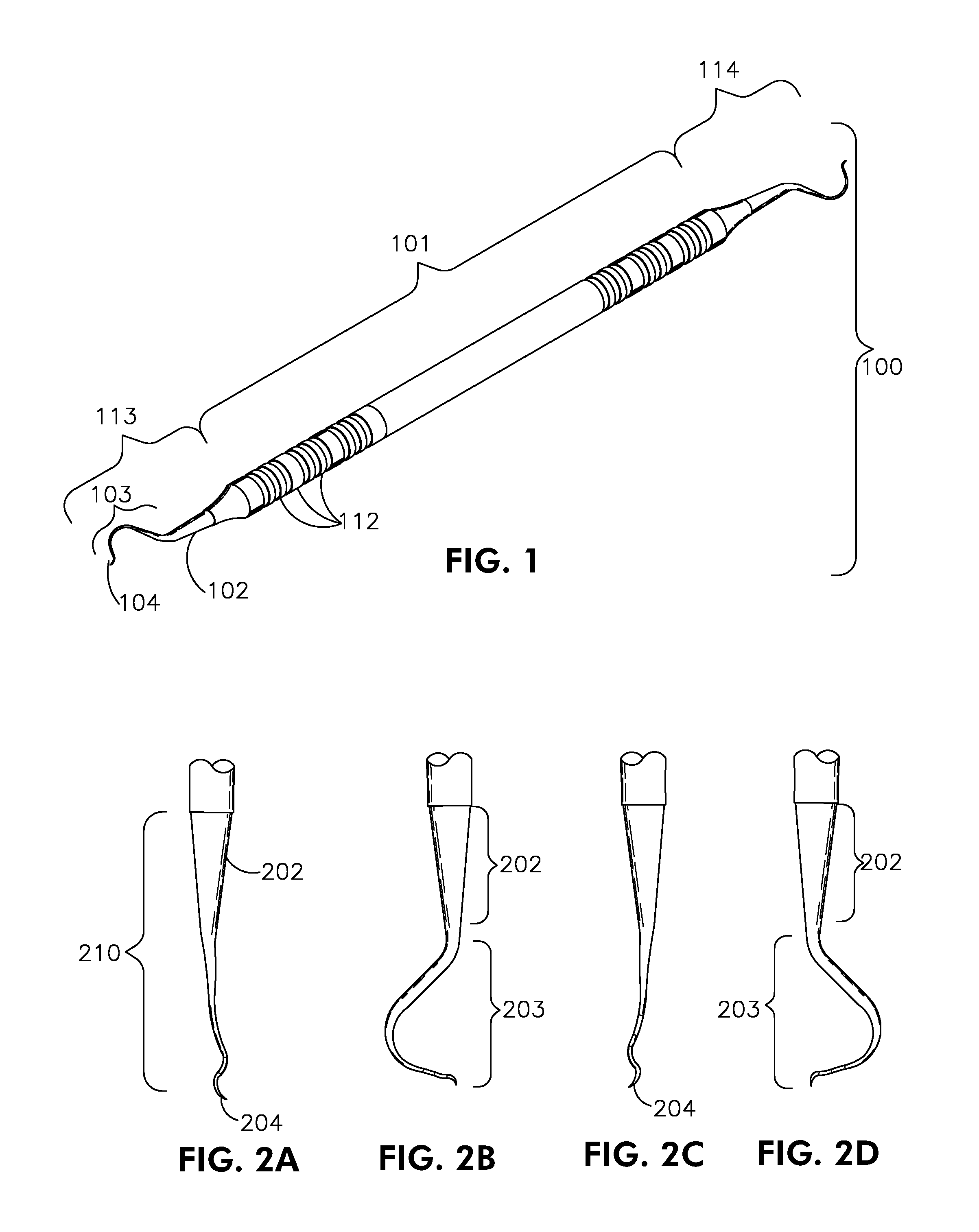 Area-specific dental instrument