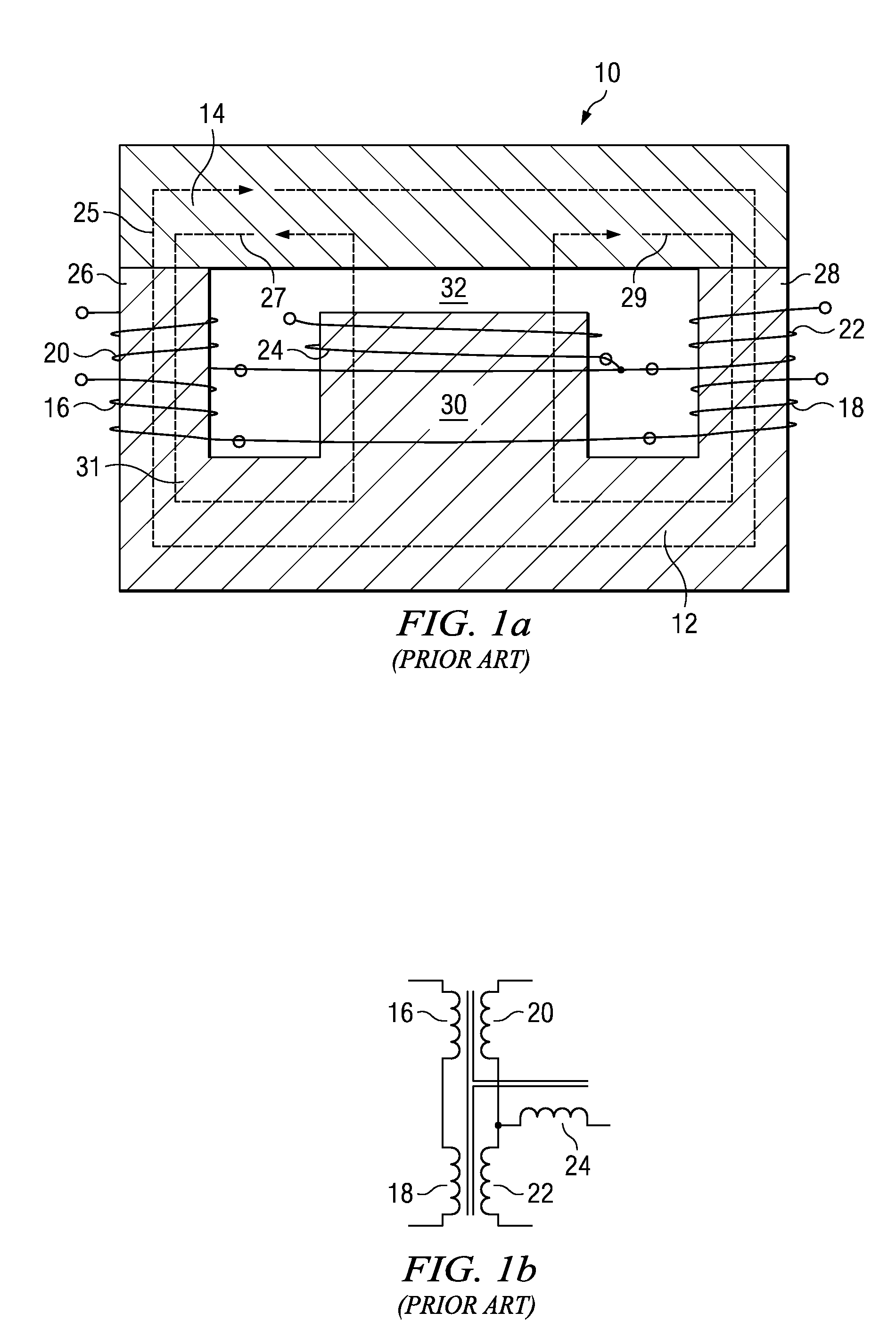 Extended E matrix integrated magnetics (MIM) core