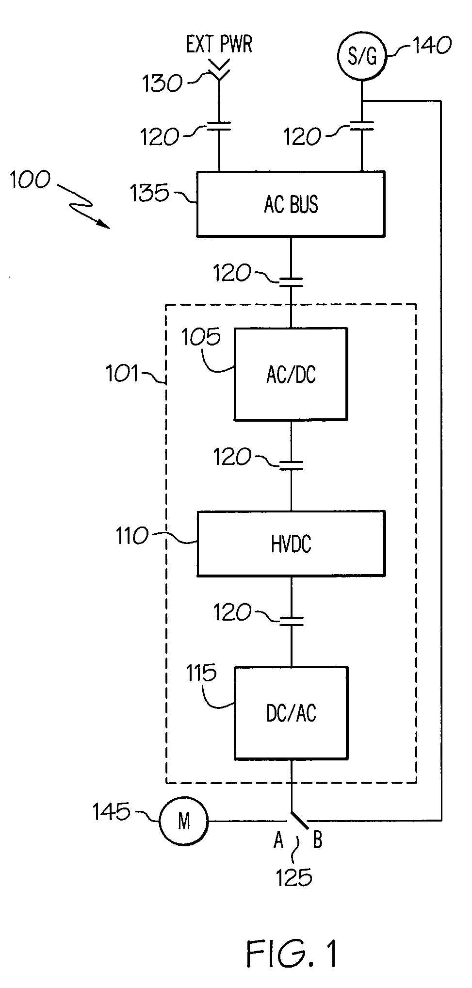 Ac/ac power converter for aircraft