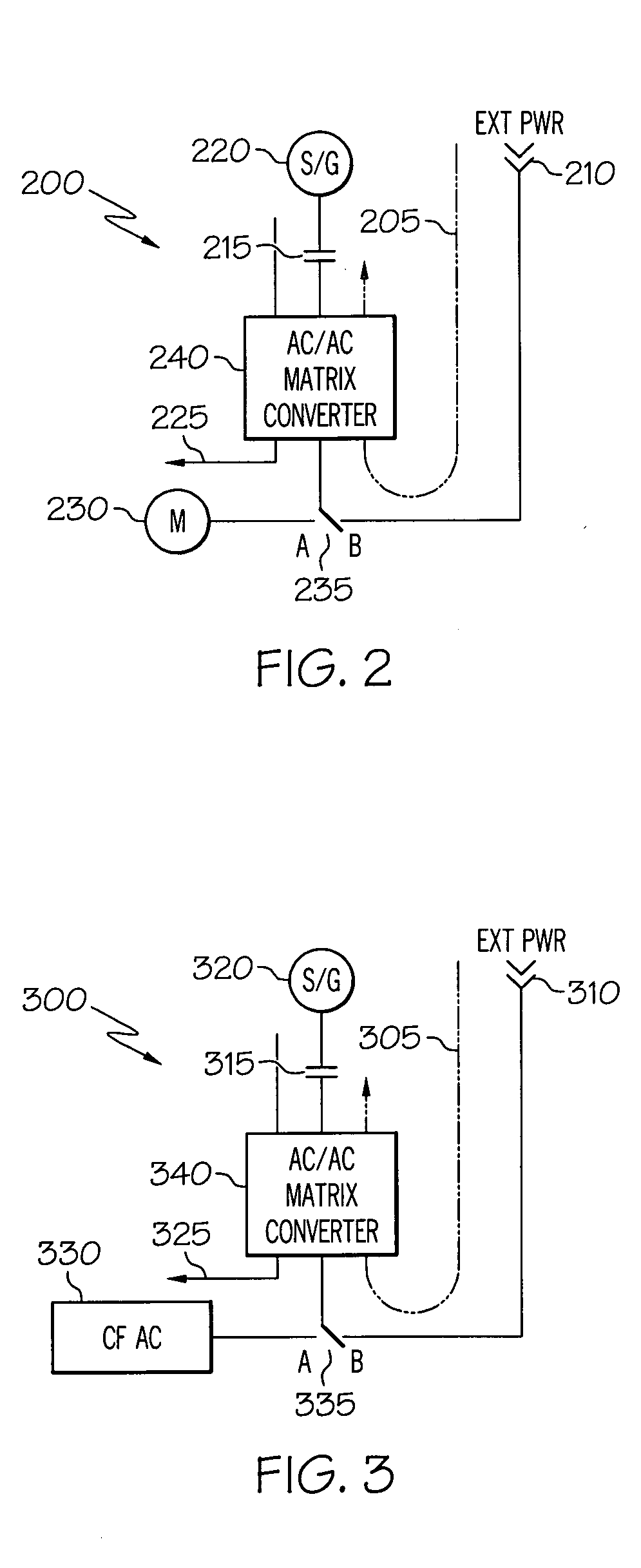 Ac/ac power converter for aircraft