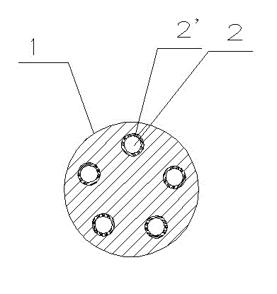 Tube bundle for radiant heat transfer by extracting phase transformation heat of compressed steam