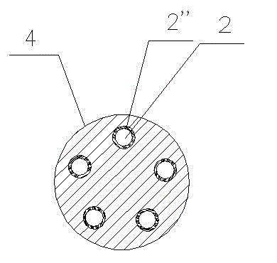 Tube bundle for radiant heat transfer by extracting phase transformation heat of compressed steam