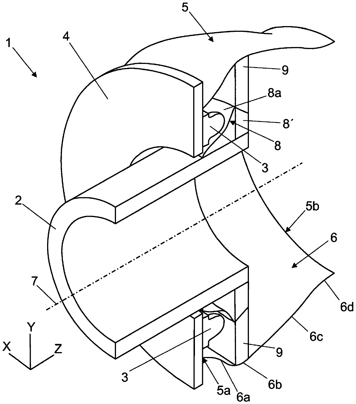 An illumination device for an optical system of a reader apparatus