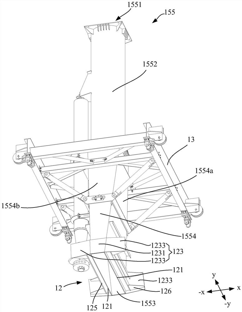 Automatic paver system with scraper-type drop hopper