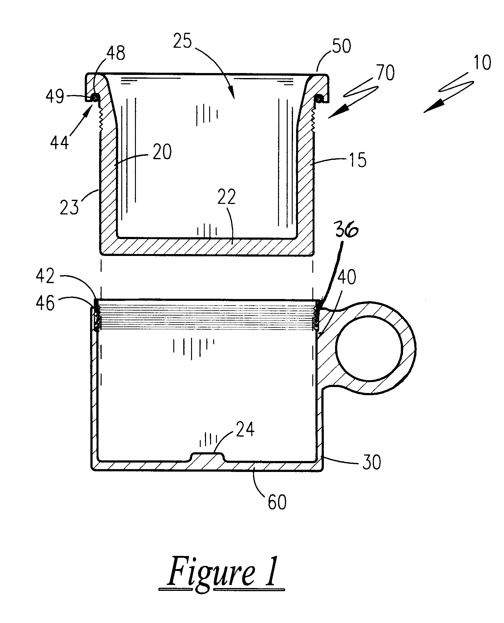 Thermally insulated beverage glass