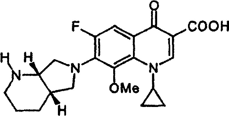 Freeze dry powdered injection of moxlfloxacin or its salts and preparation process thereof