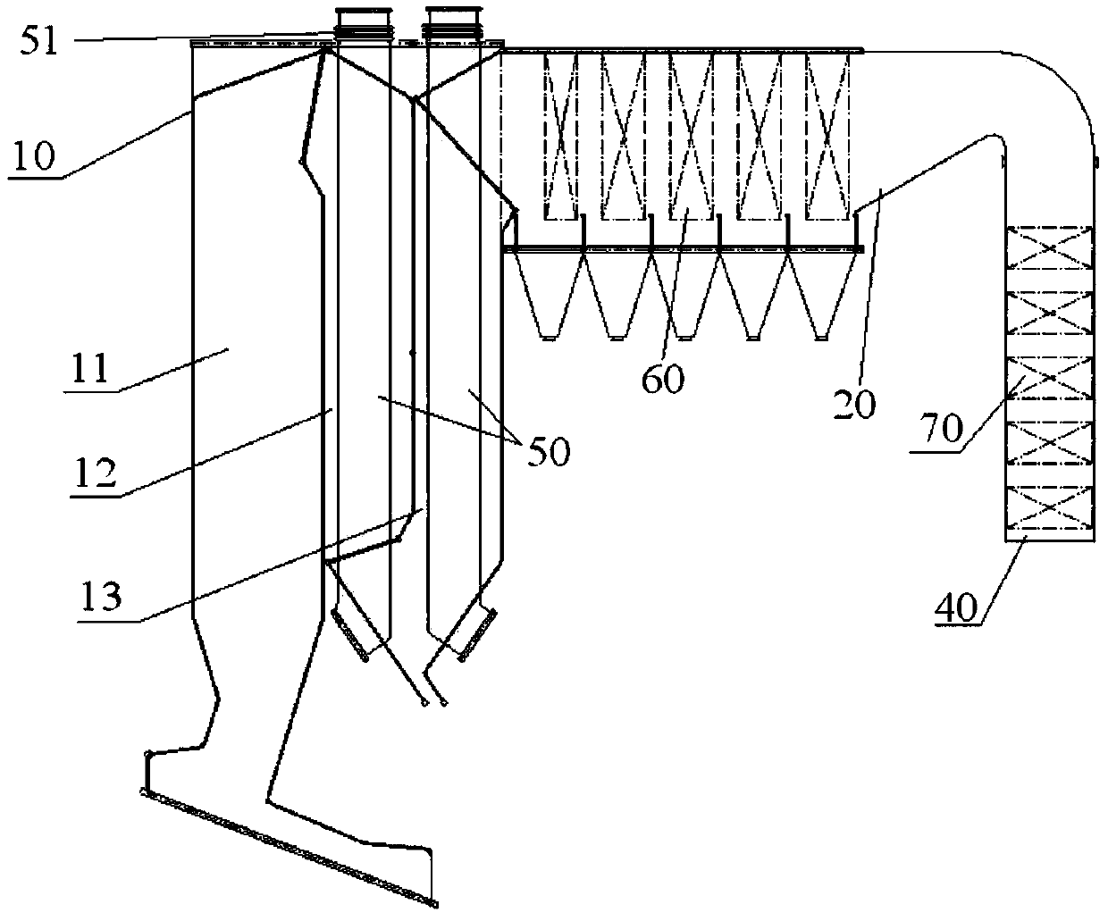 High-parameter waste heat boiler suitable for garbage incinerator grate