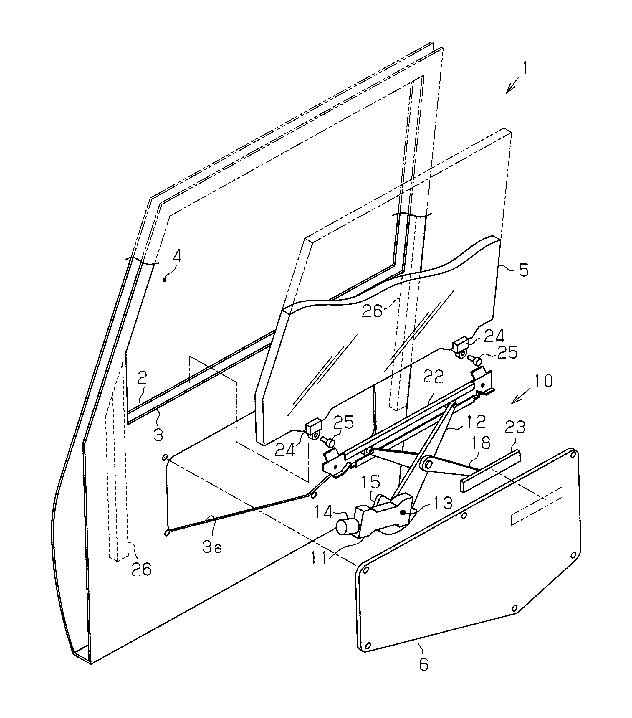 Window glass breakage detector and breakage detecting apparatus