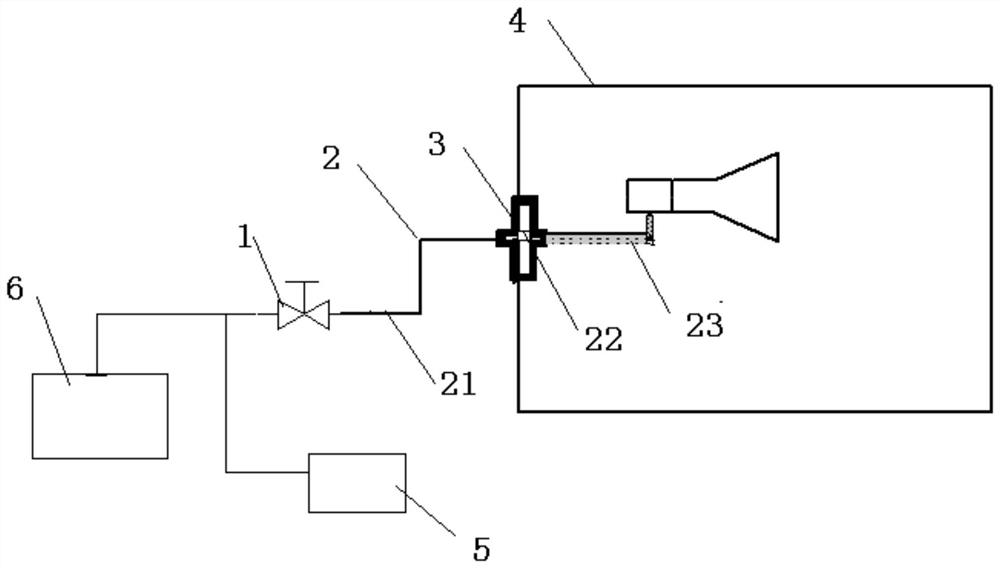 Propellant supply system and method for attitude control engine vacuum thermal environment test