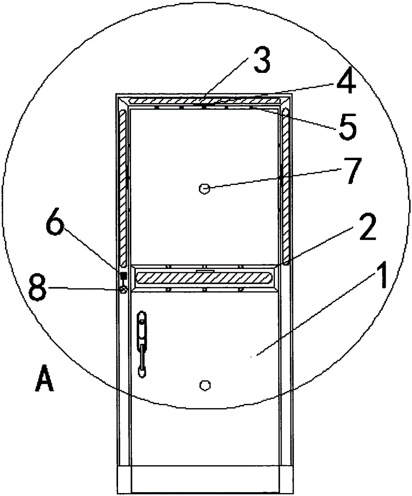 Novel indoor fireproof composite door