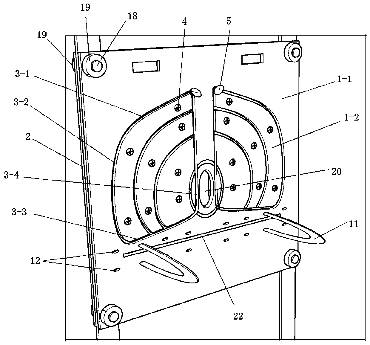 Breaststroke arm motion trail training device and system