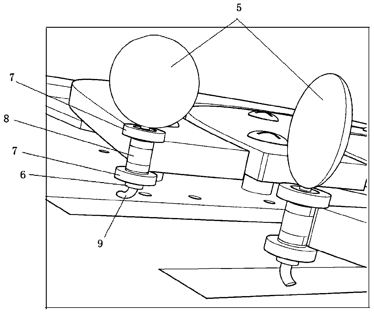 Breaststroke arm motion trail training device and system