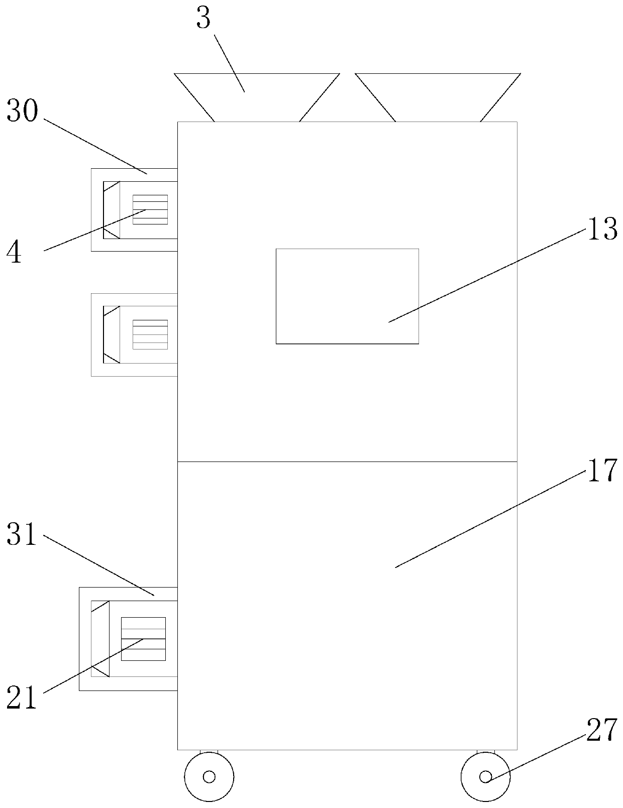 An automated construction waste disposal device