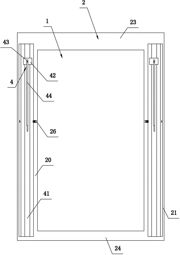 Glass window with convenient-to-clean outer wall surface