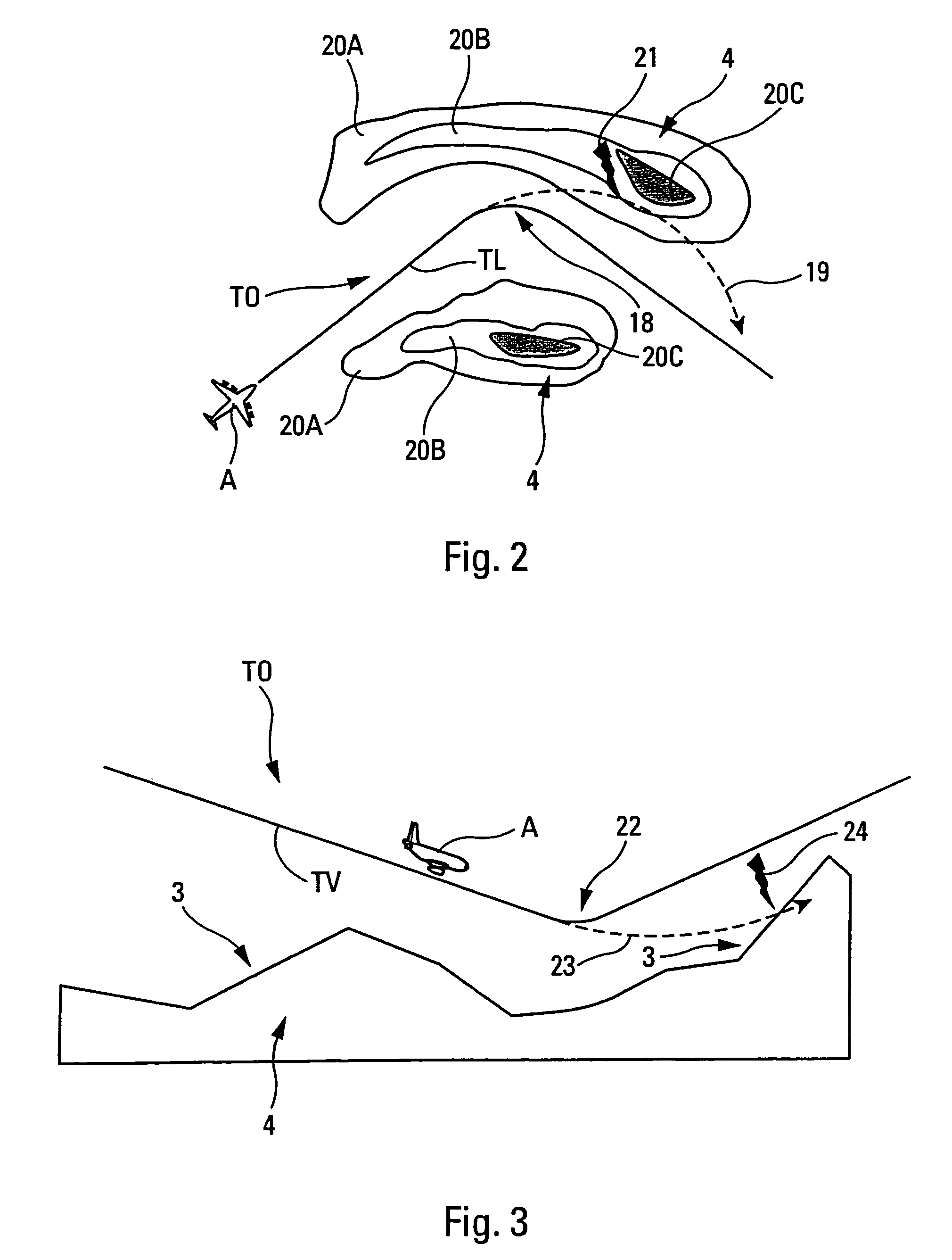 Method and device for ensuring the safety of a low-altitude flight of an aircraft