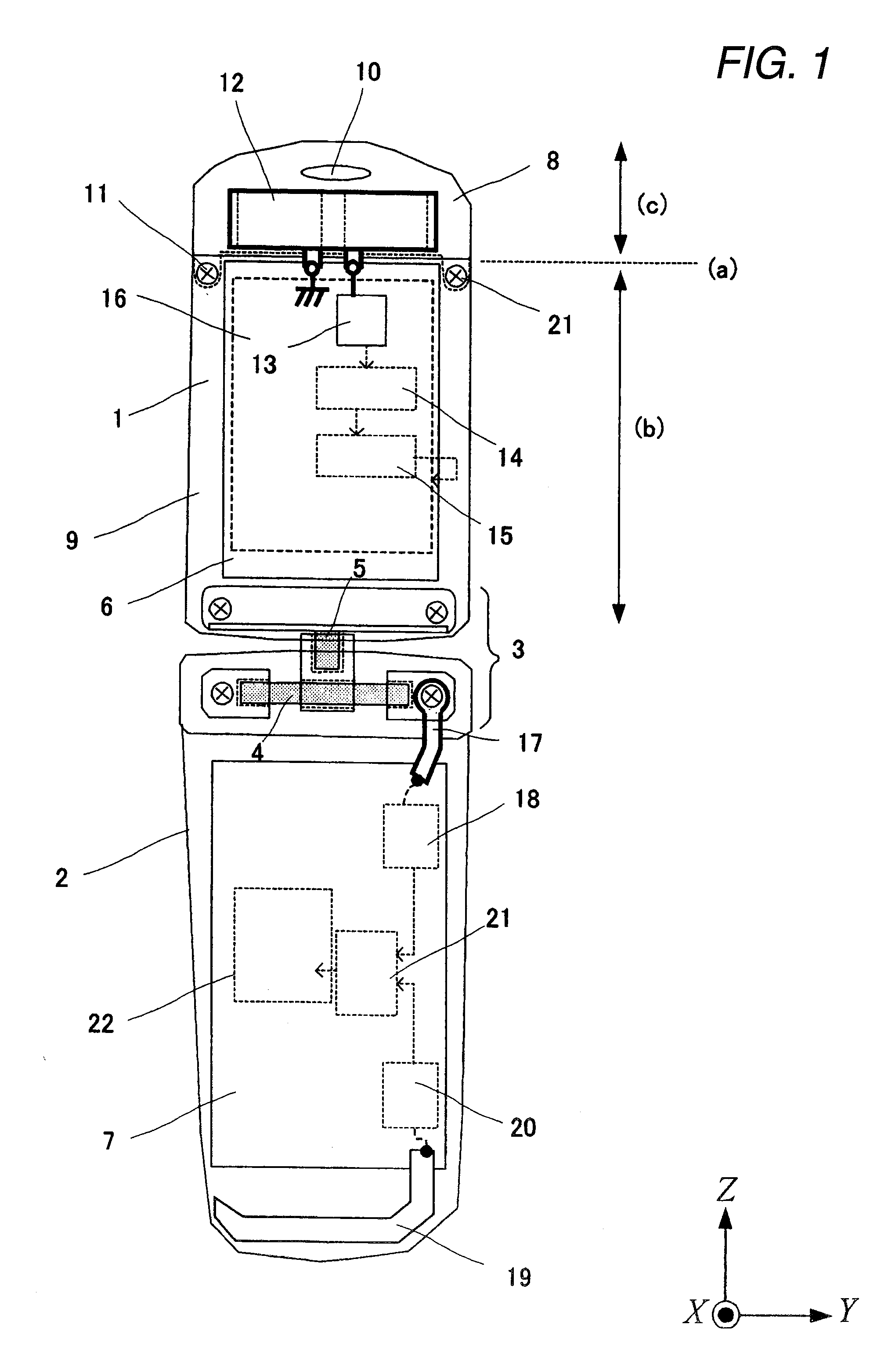 Portable telephone with broadcast receiver