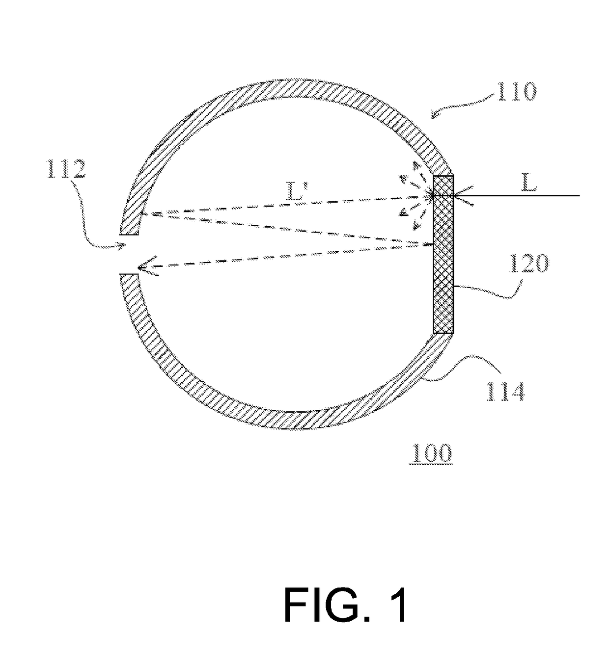 Optical head for receiving light and optical system using the same