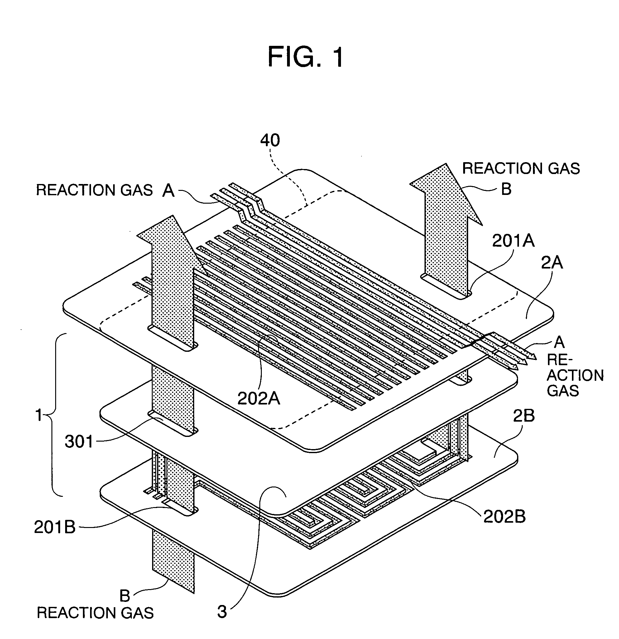 Separator for fuel cell and fuel cell using it