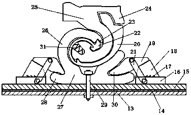 Turnouts using cam groove for track switching