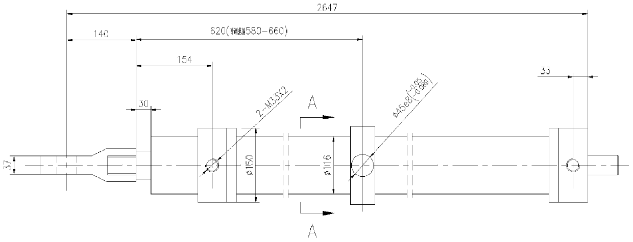 Hydraulic tension system of straight drawing cold/warm rolling experiment machine and control method thereof