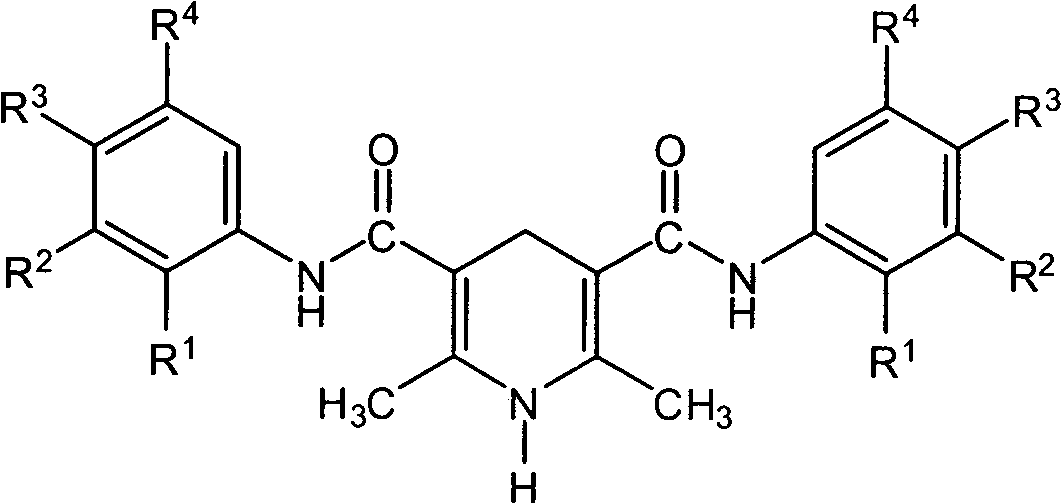 1,4-dihydropyridine compound including acetoacetanilide structure and preparation method thereof