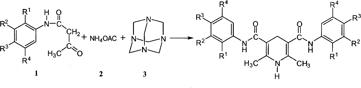 1,4-dihydropyridine compound including acetoacetanilide structure and preparation method thereof