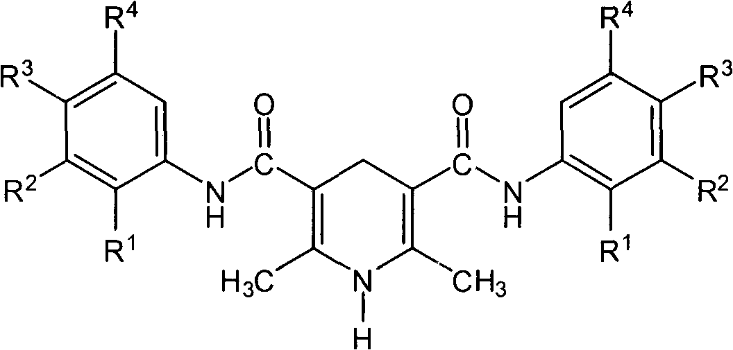 1,4-dihydropyridine compound including acetoacetanilide structure and preparation method thereof