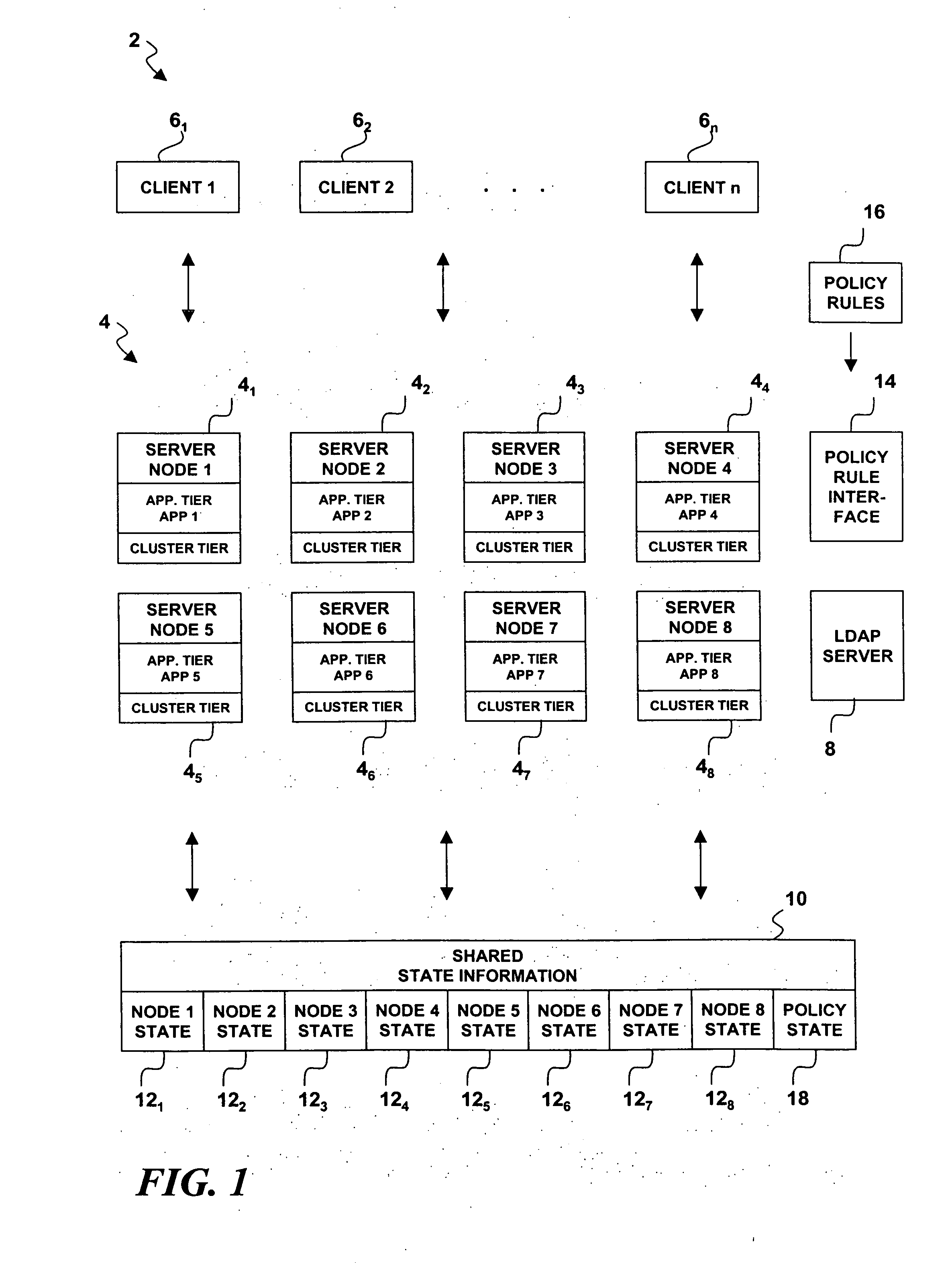 Policy-based, cluster-application-defined quorum with generic support interface for cluster managers in a shared storage environment