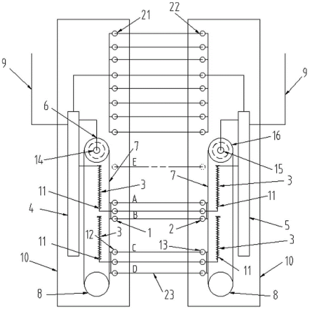 Elevator door light curtain detection protection device