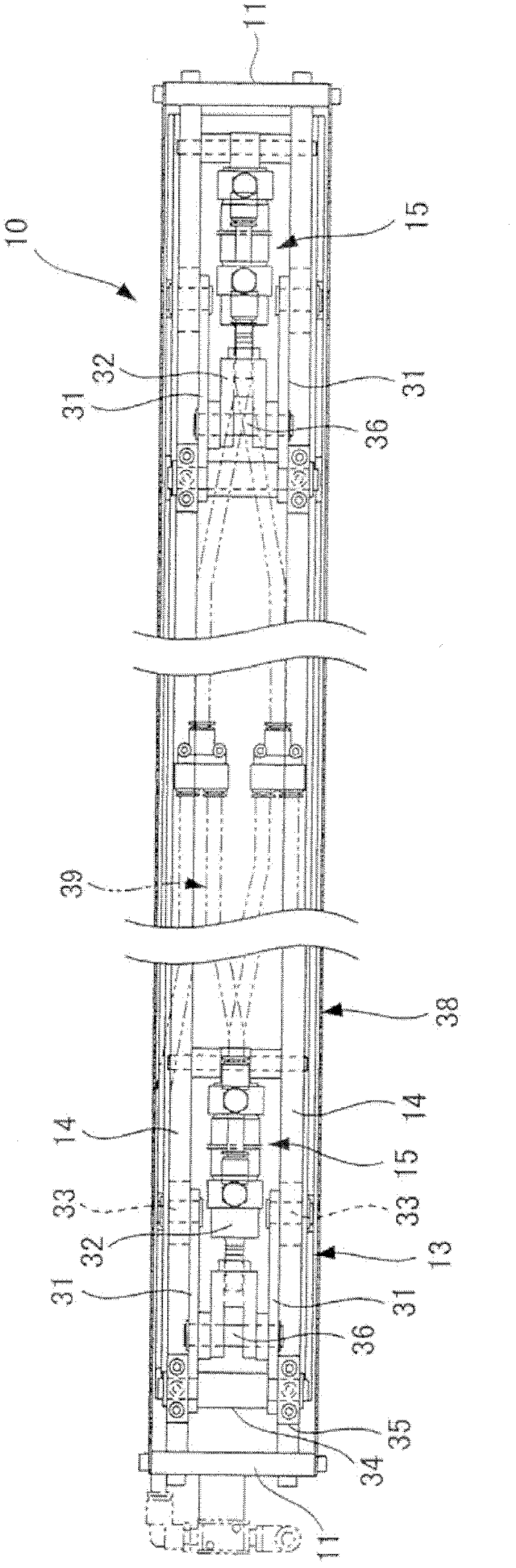 Web cutting device