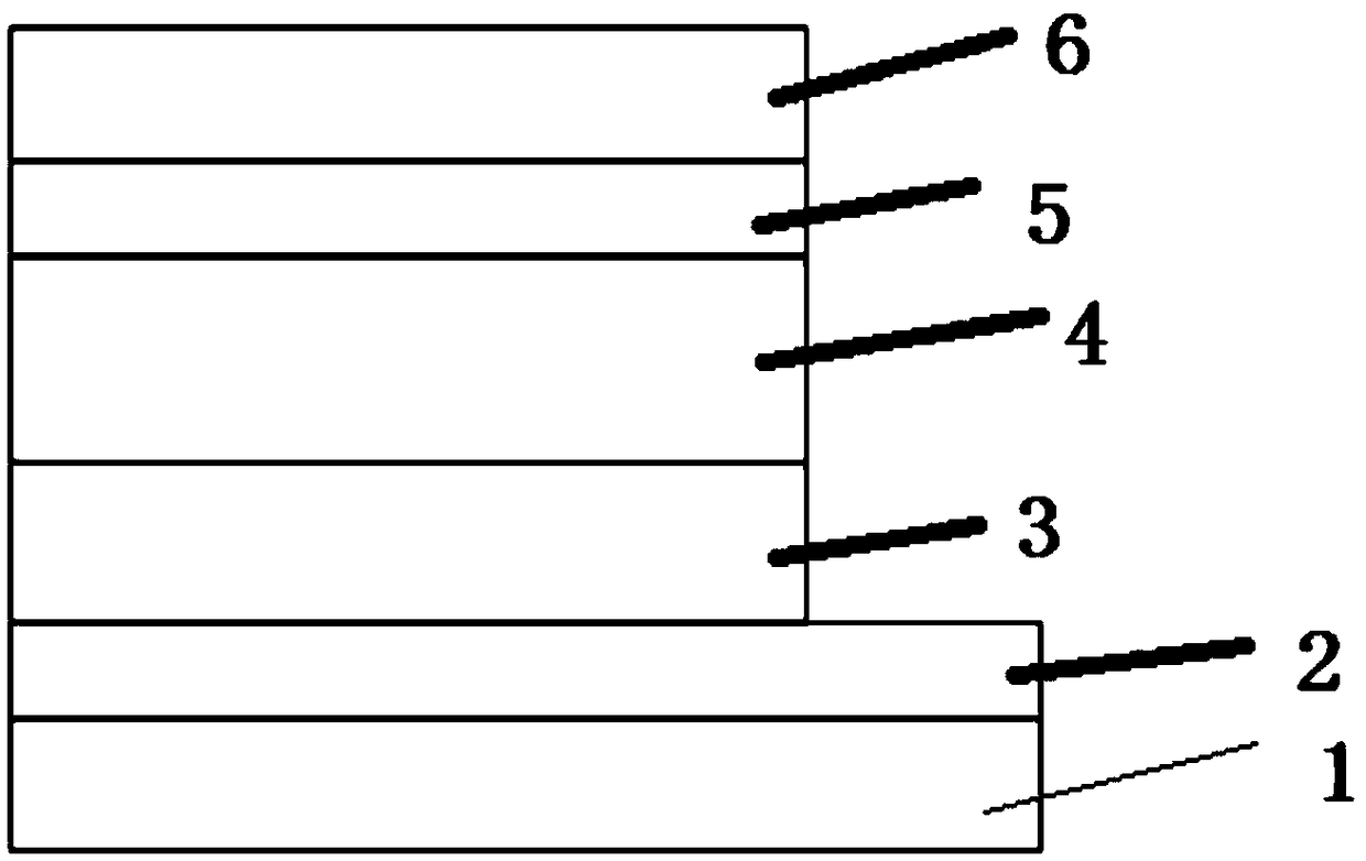 An organic photodetector for a wide spectrum and a preparation method thereof