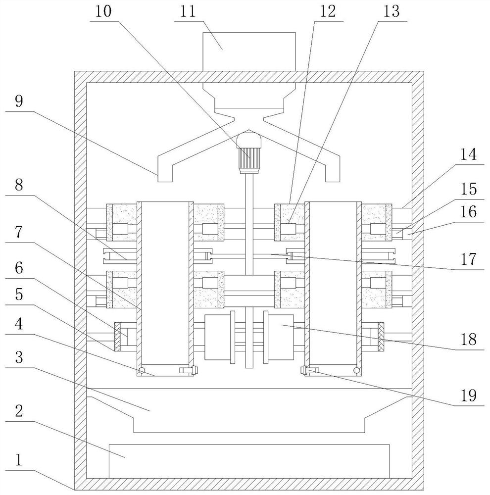 Sand screening device for building construction