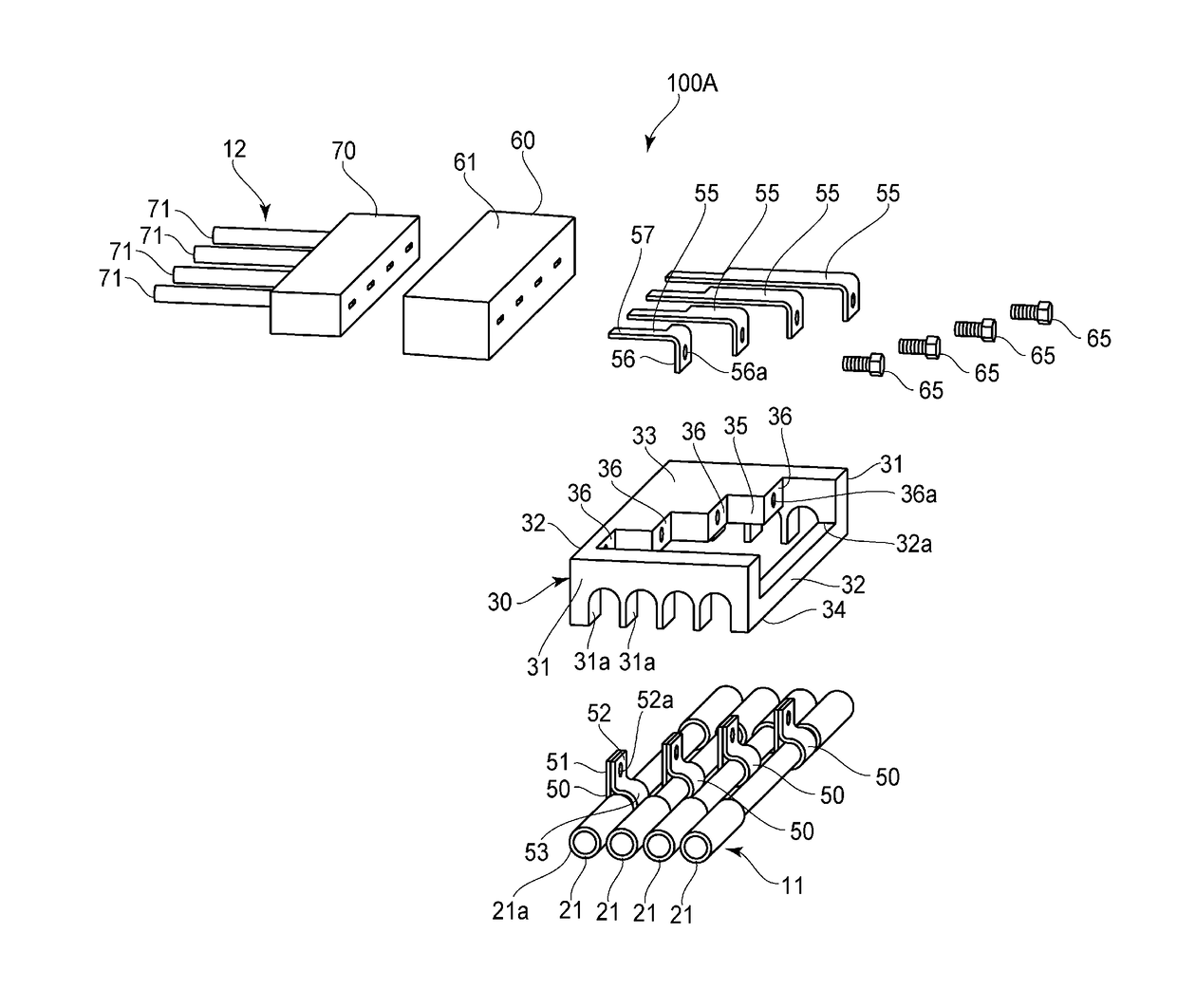 Branching structure and wire harness