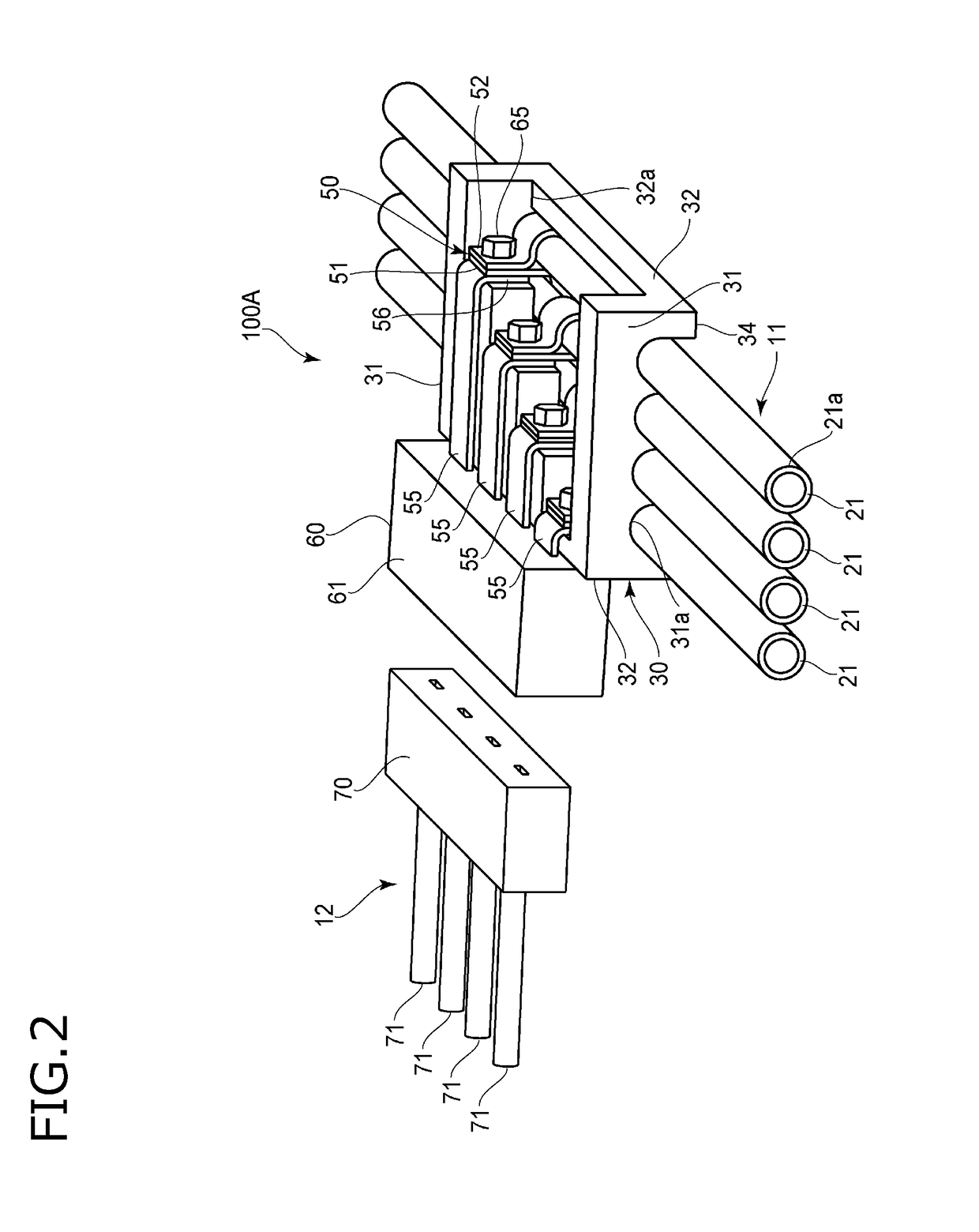 Branching structure and wire harness