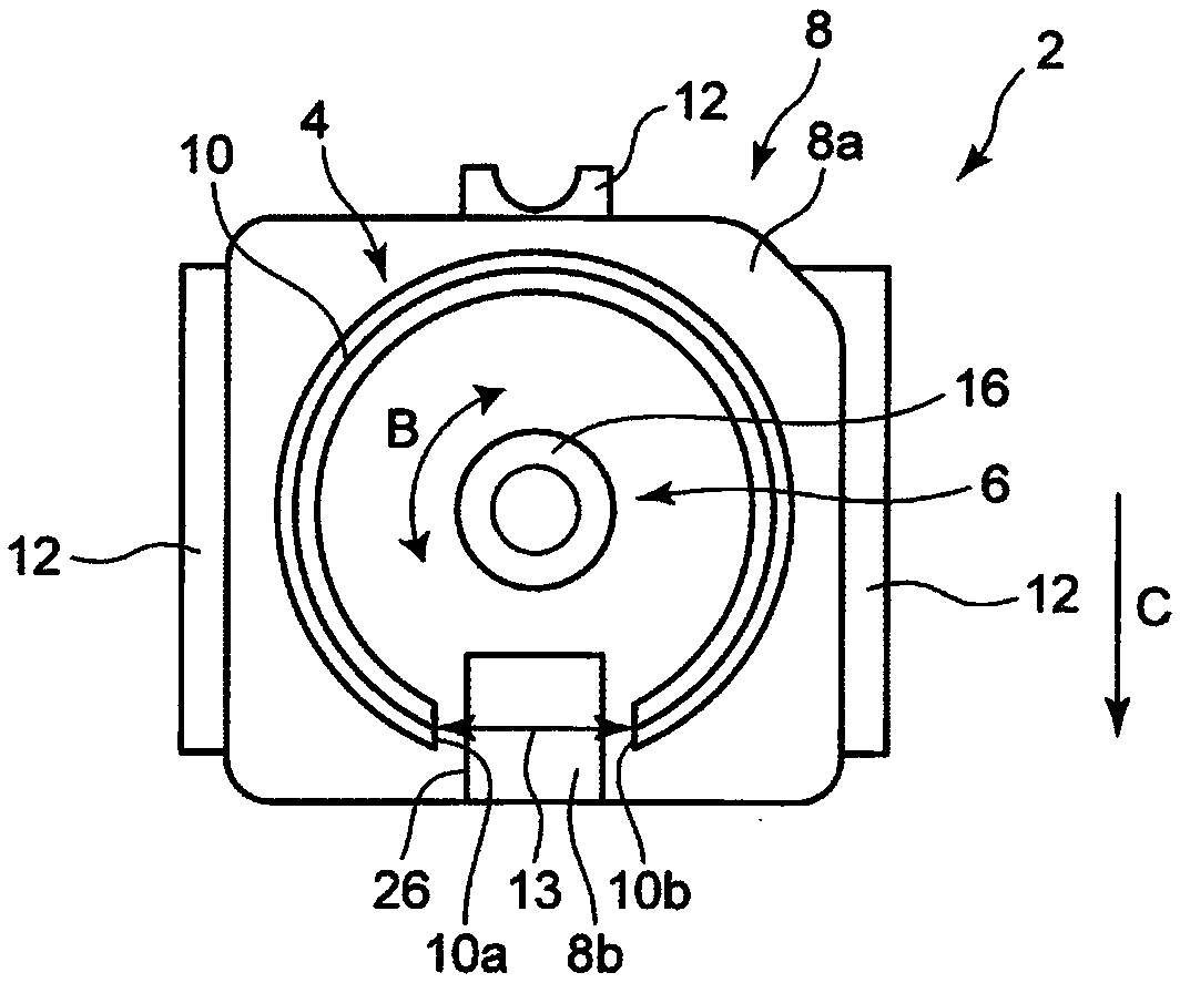 Substrate mounting type coaxial connector and manufacturing method thereof