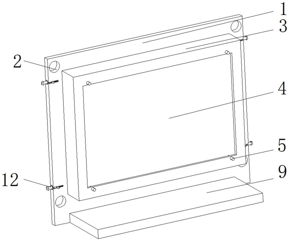 Information security control method and information security display equipment