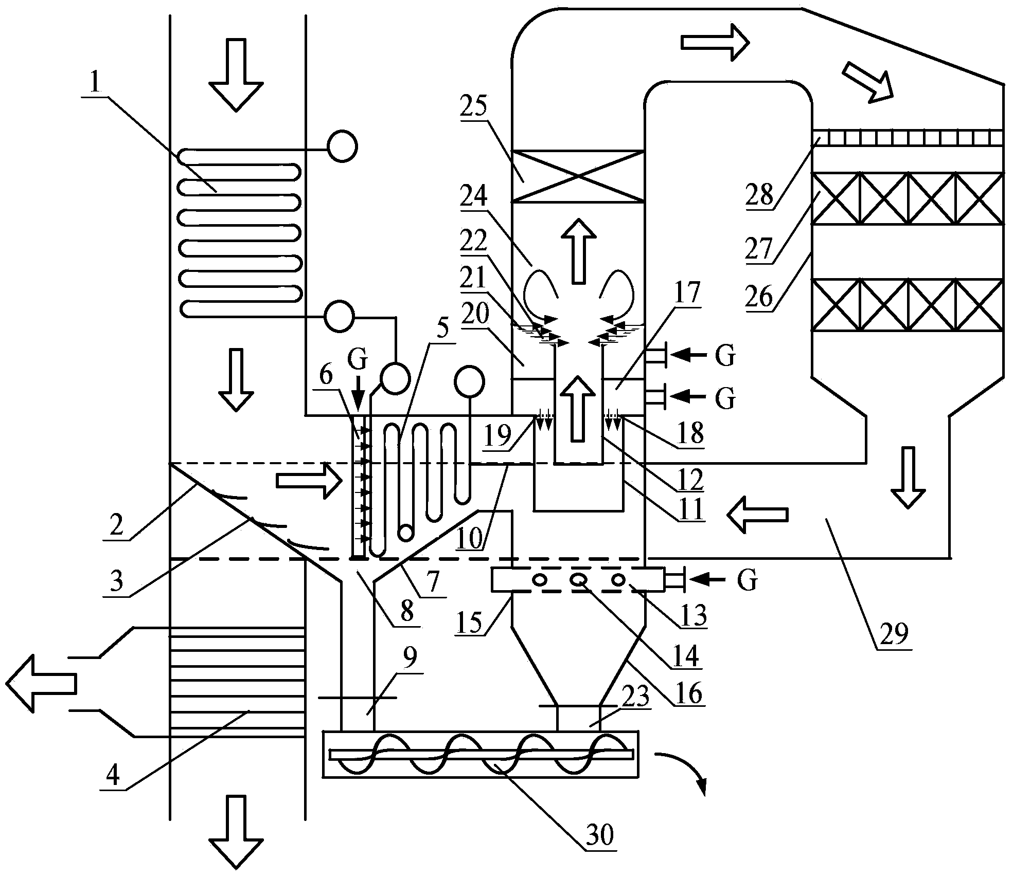 SCR denitration device and denitration method applicable to middle and small-size boilers