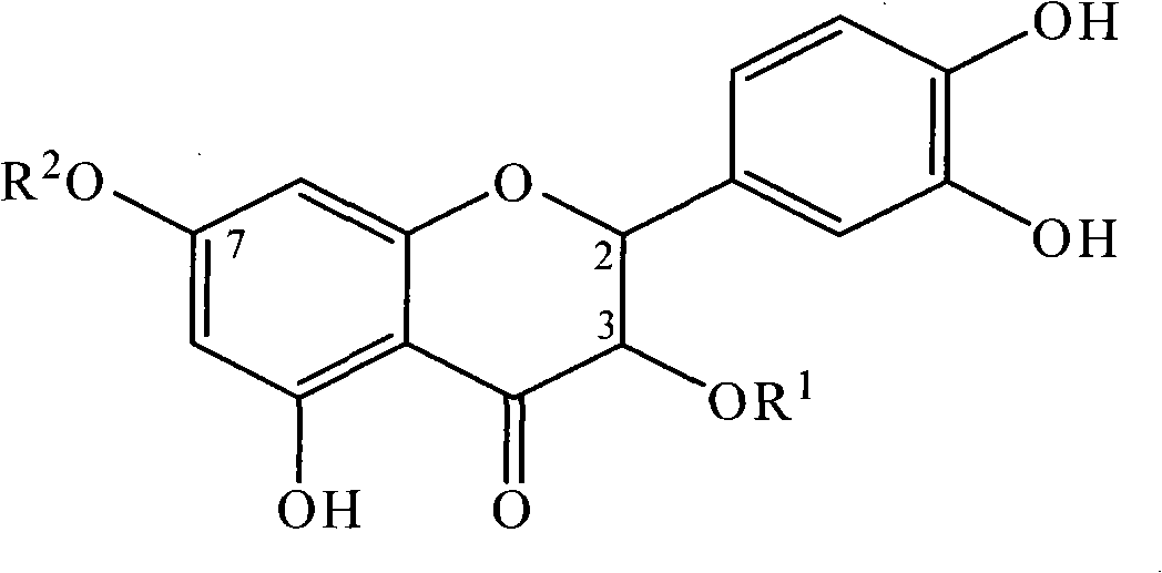 Application of dihydroquercetin and glucoside compounds to preparing drug-resistance bacteria medicine