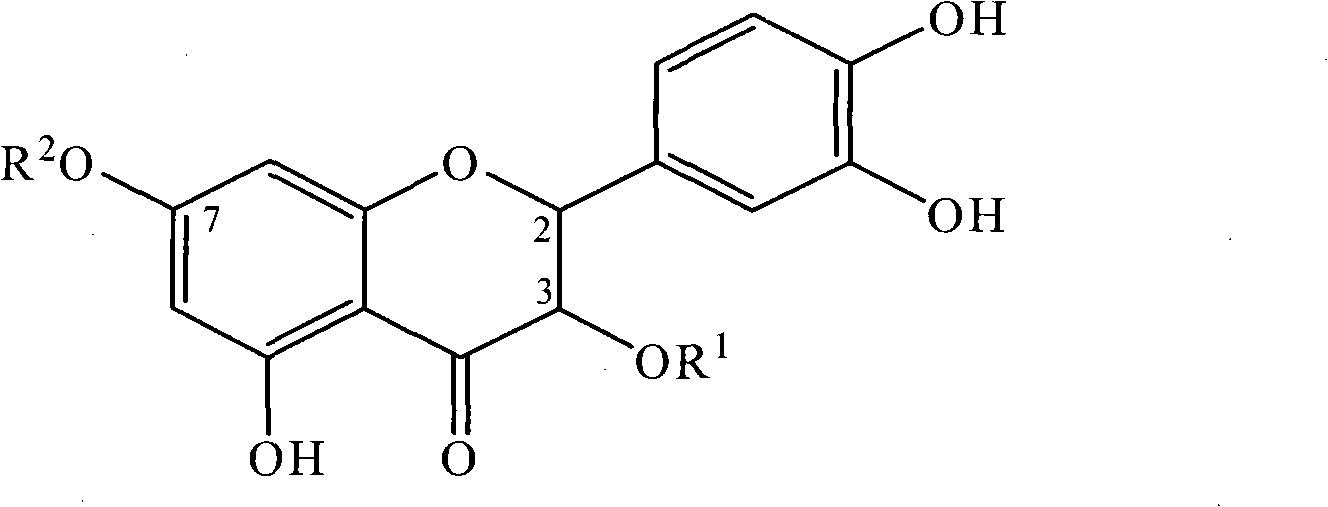 Application of dihydroquercetin and glucoside compounds to preparing drug-resistance bacteria medicine