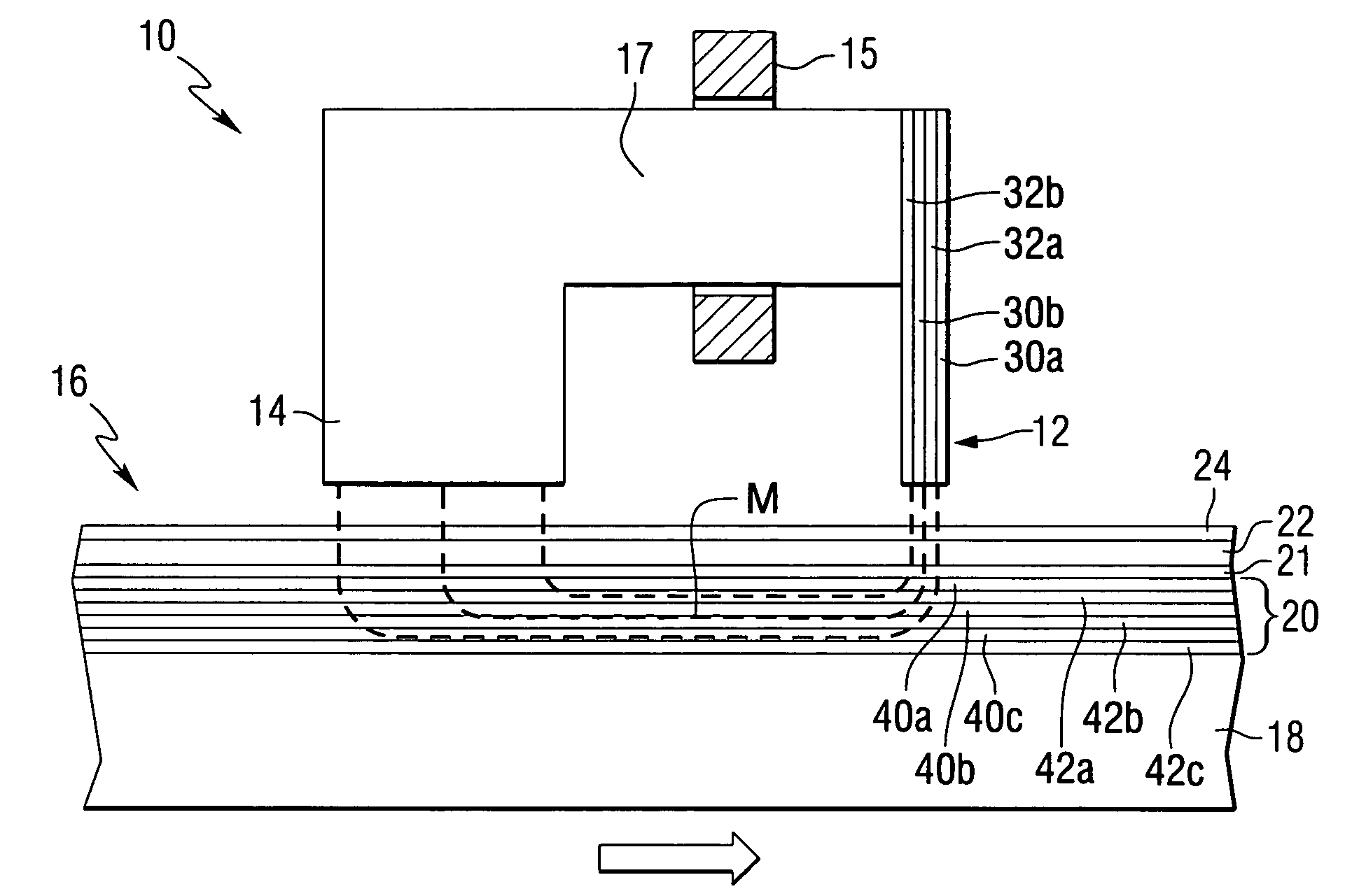 Recording heads including a magnetically damped write pole and recording systems including such heads