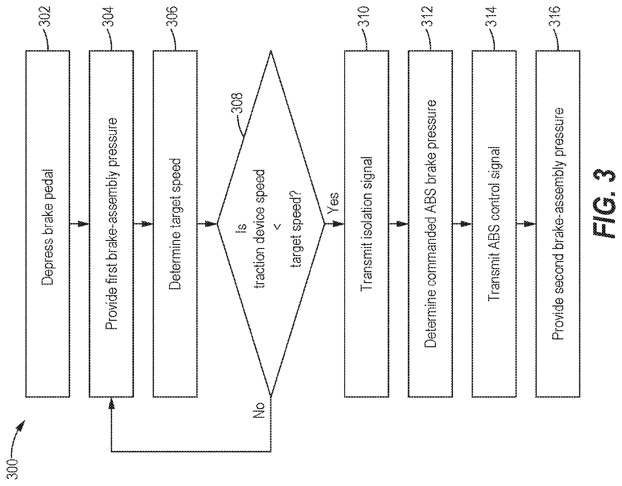 Brake system for an articulated vehicle